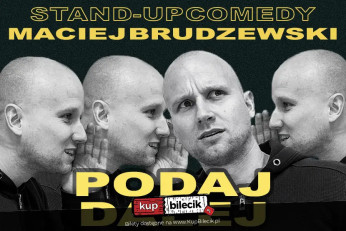Gniezno Wydarzenie Stand-up Maciej Brudzewski w nowym programie "Podaj dalej"