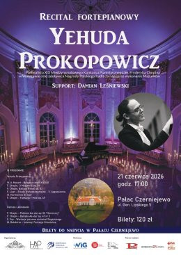 Czerniejewo Wydarzenie Koncert Recital fortepianowy Yehudy Prokopowicza